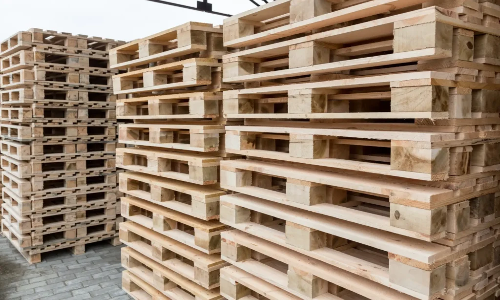 palettes en bois gratuitement chez Leroy Merlin