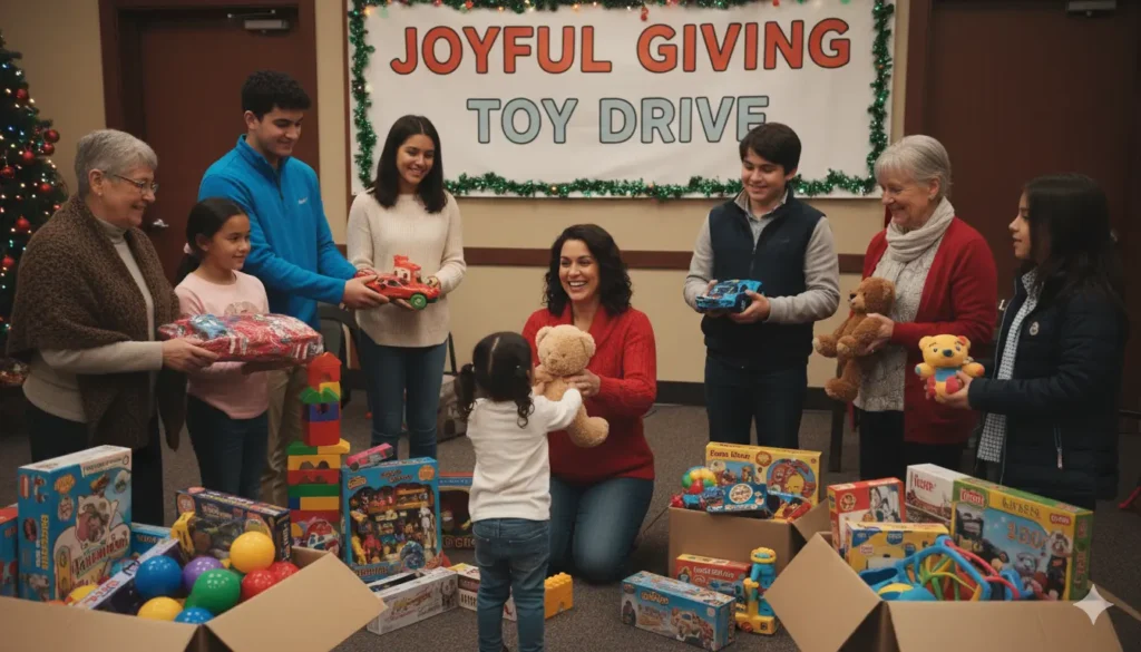 donner des jouets dans les structures locales