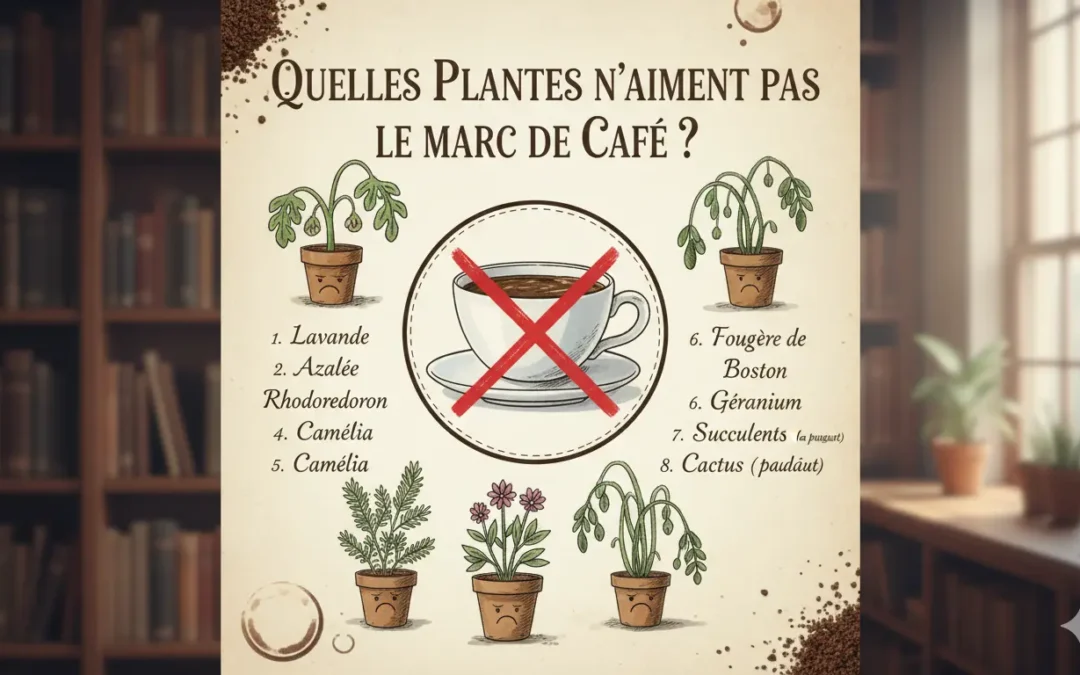 Quelles plantes n’aiment pas le marc de café ?