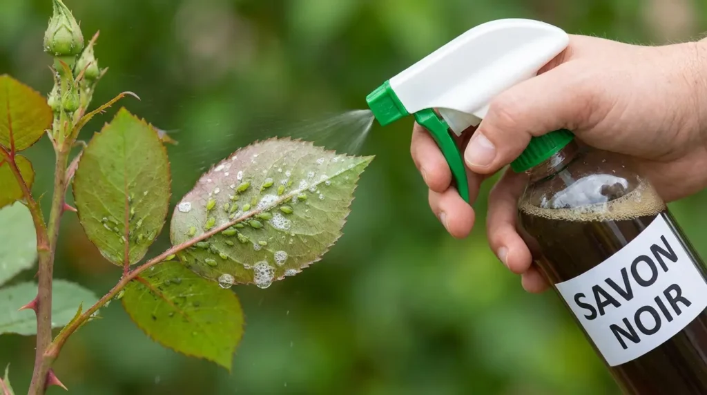 savon noir contre les pucerons