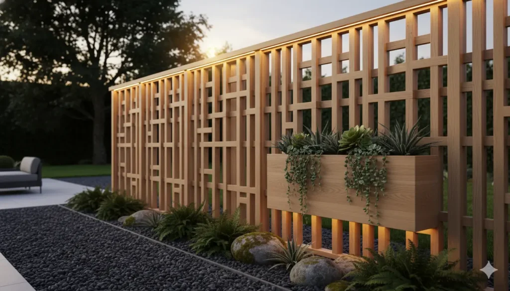 claustra en lattes espacées