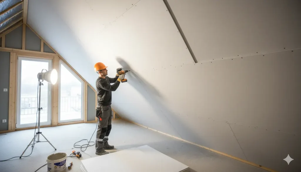 matériau isolant pour une toiture par l'intérieur