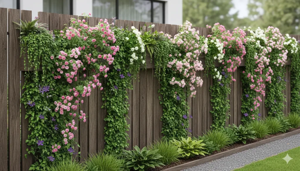 palissade bois végétalisée