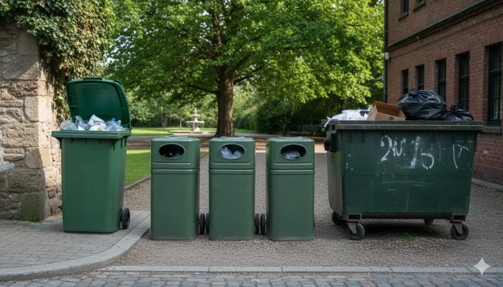 ramassage de la poubelle verte