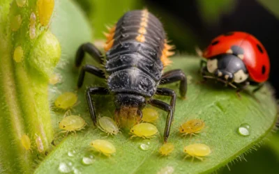 Que mange une coccinelle au jardin